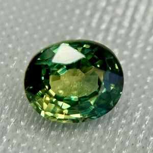 Natural Blue Yellow Sapphire Oval Cut 0.92 CT Heated Loose Gemstone